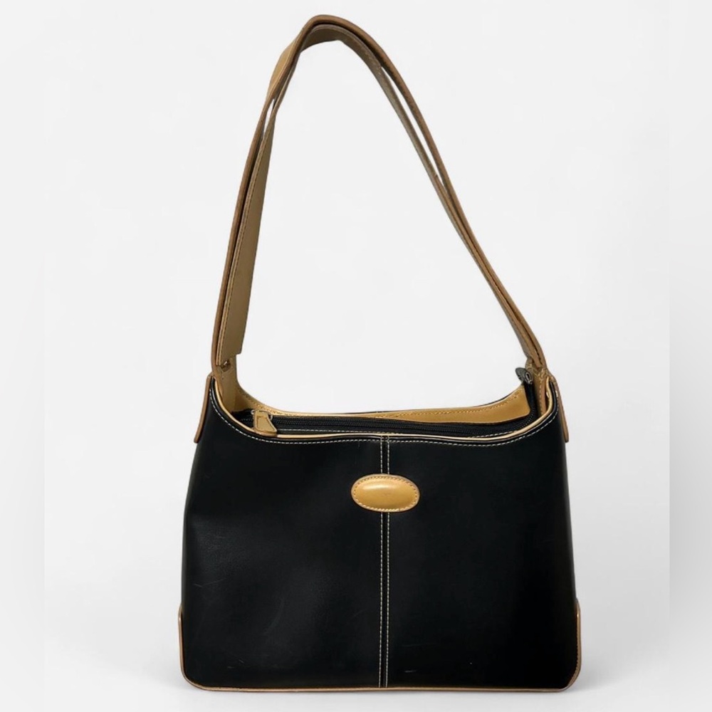 Elegant Black and Tan Women's Bag